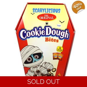 Chocolate Chip Cookie Dough Bites Coffin Box With 12 Bags - 170g